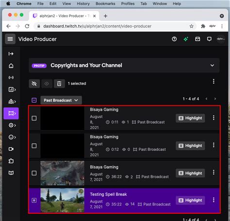 Learn how to enable VOD storage, download your streams, and use them to create videos for your socials. . How to download twitch vods